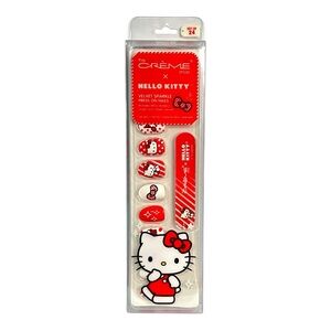 The Creme Shop Hello Kitty Press On Nails Set Red and White